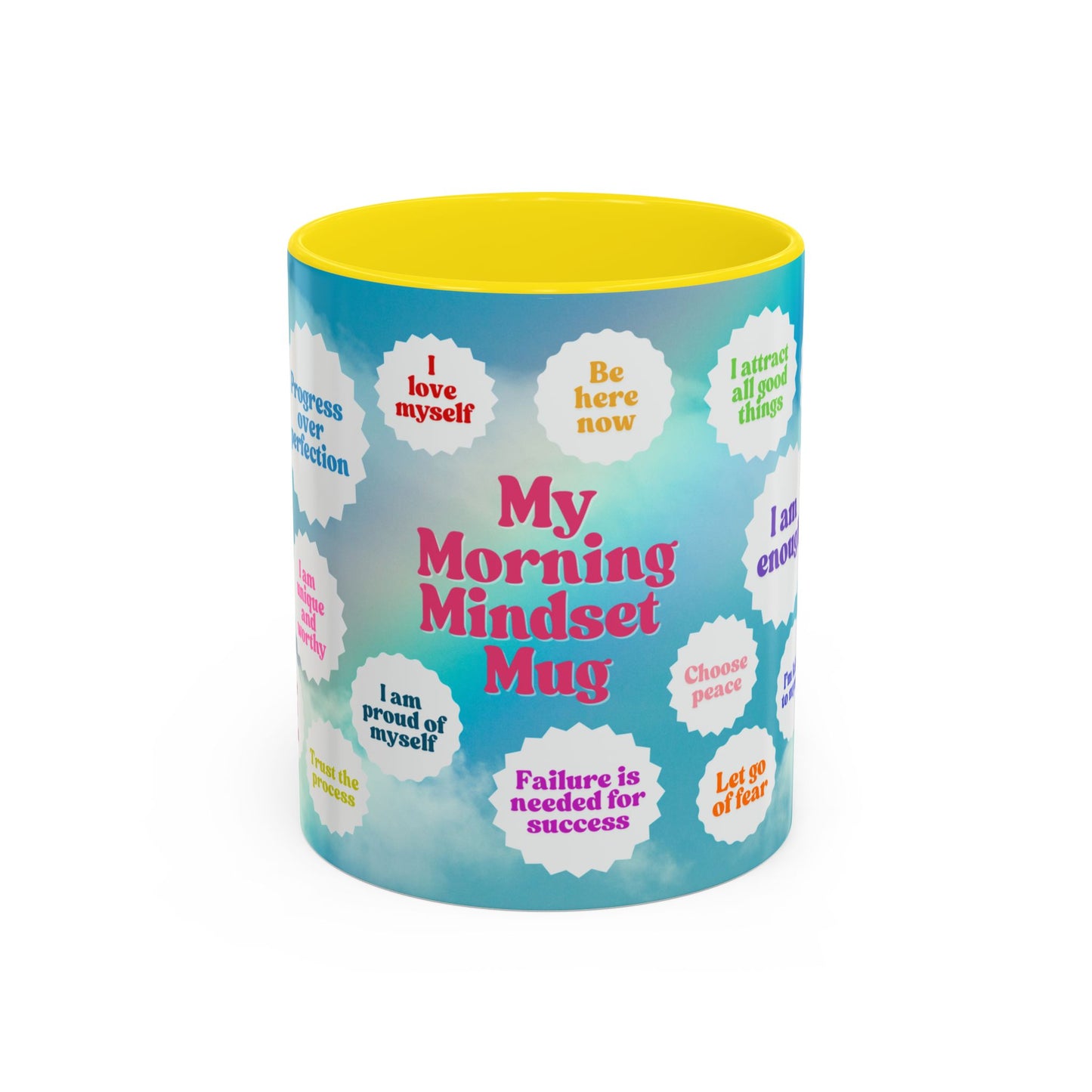 My Morning Mindset Mug, 11oz or 15oz, 7 color choices