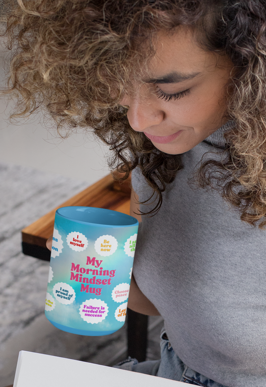 My Morning Mindset Mug, 11oz or 15oz, 7 color choices