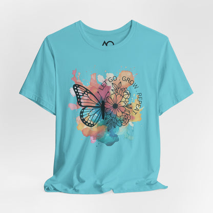 Let Go, Grow, Repeat T-Shirt, XS-5X, 9 colors