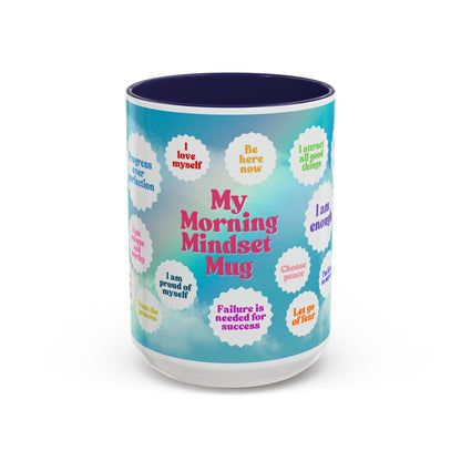 My Morning Mindset Mug, 11oz or 15oz, 7 color choices