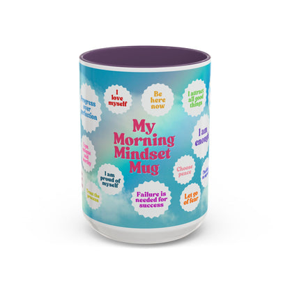 My Morning Mindset Mug, 11oz or 15oz, 7 color choices